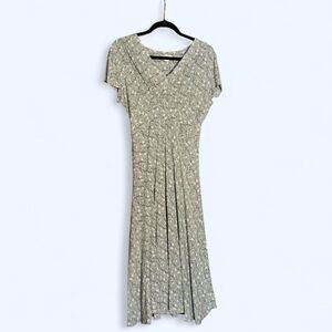 Dressbarn Vintage Women's Floral-Print Midi Dress - Size 10